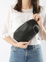 Large Leather Tradition Belt Bag Etrier Brown tradition ETRA022L-vue-porte