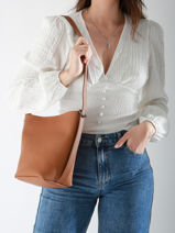 Sac Port paule Sac  Dos S Cavalier Cuir Etrier Marron cavalier ECLR126S-vue-porte