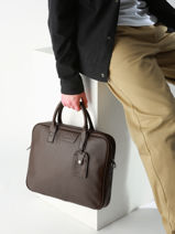 Porte-documents Flandres 1 Compartiment Cuir Etrier Marron flandres EFLA8251-vue-porte