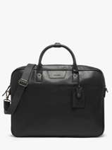 Leather Flandres Briefcase 2 Compartments Etrier Black flandres EFLA8262