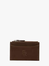 Porte-cartes Cavalier Nubuck Cuir Etrier Marron cavalier nubuck ECAN094M
