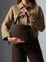 Sac Bandoulire Country Cuir Etrier Marron country ECOU161M-vue-porte