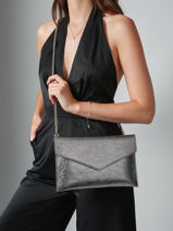 Pochette De Soire L Paddock Cuir Etrier Argent paddock EPAD075L-vue-porte