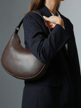 Sac Port paule Oxer Cuir Etrier Marron oxer EOXE017M-vue-porte