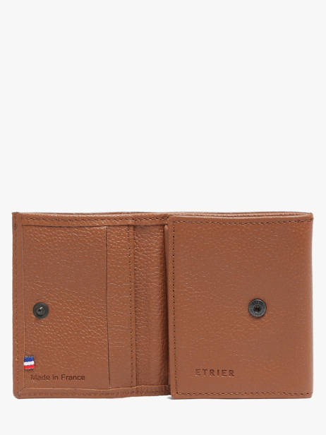 Porte-monnaie Madras Cuir Etrier Marron madras EMAD097 vue secondaire 1