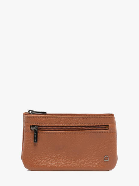 Porte-monnaie Madras Cuir Etrier Marron madras EMAD612