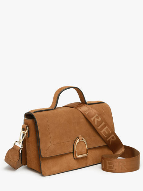 Sac Bandoulière M Altesse Suede Etrier Marron altesse suede EASU048M vue secondaire 2