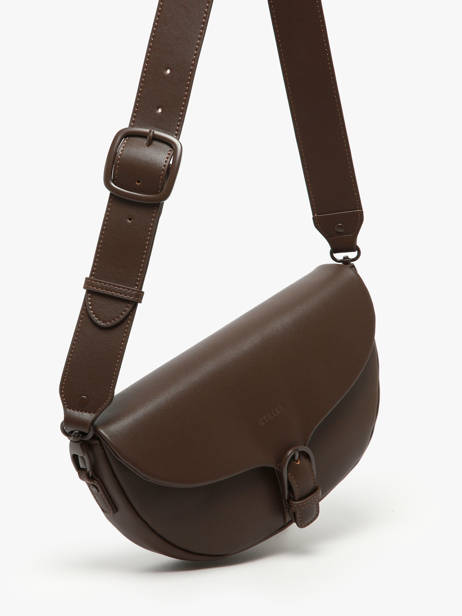 Sac Bandoulière M Oxer Cuir Etrier Marron oxer EOXE065M vue secondaire 2